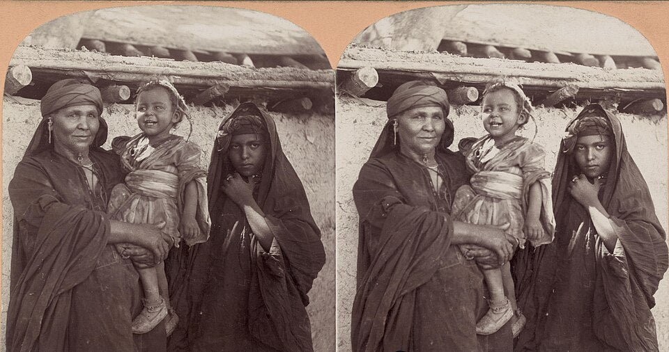 Native women and child of Jericho, Palestine